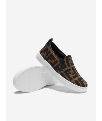 Fendi Unisex FF Logo Slip On Trainers soldes