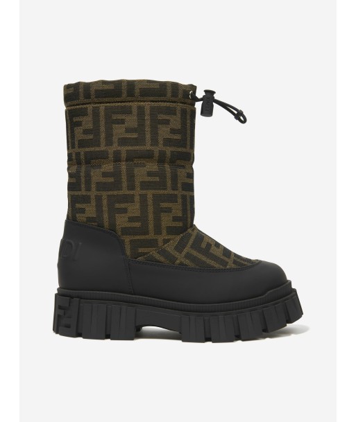 Fendi Kids FF Logo Snow Boots vous aussi creer 