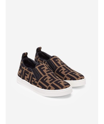 Fendi Unisex FF Logo Slip On Trainers soldes