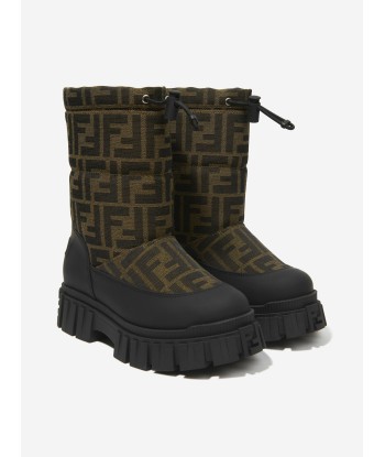 Fendi Kids FF Logo Snow Boots vous aussi creer 