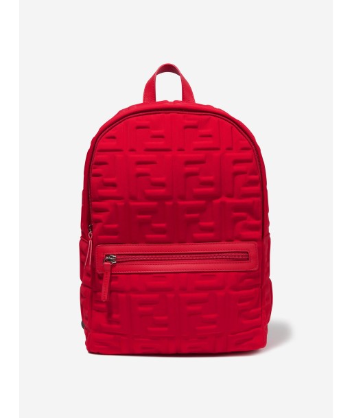 Fendi Kids FF Logo Backpack (H:35cm) Faites des économies