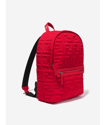 Fendi Kids FF Logo Backpack (H:35cm) Faites des économies