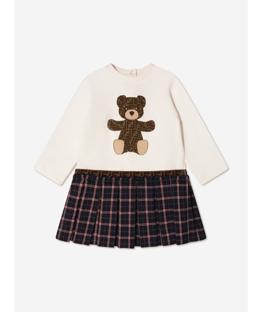 Fendi Baby Girls Teddy Bear Dress le des métaux précieux