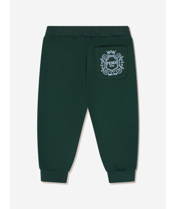 Fendi Baby FF Logo Trim Joggers Dans la société mordern