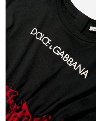 Dolce & Gabbana Girls T-Shirt Dress in Red est présent 