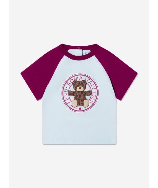 Fendi Baby Teddy Bear Logo T-Shirt paiement sécurisé