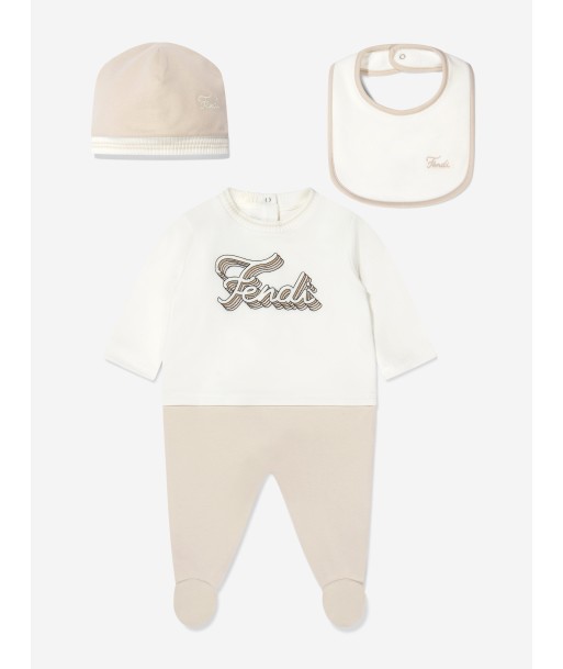 Fendi Baby Logo 3 Piece Gift Set prix