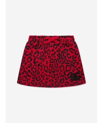 Dolce & Gabbana Girls Leopard Print Skirt in Red Découvrez la collection