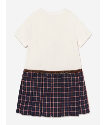 Fendi Girls 2 In 1 Tartan Skirt Dress JUSQU'A -70%! 