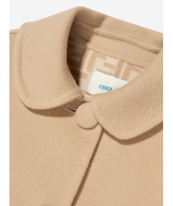 Fendi Girls Logo Print Coat les ligaments