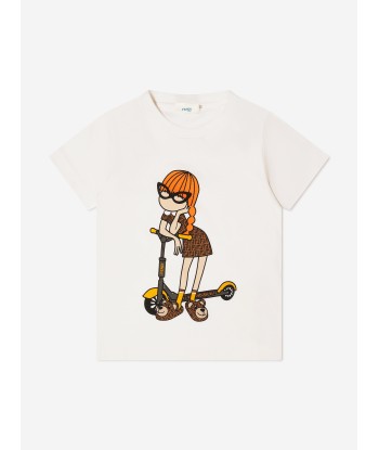 Fendi Girls Scooter Fashionista T-Shirt en linge