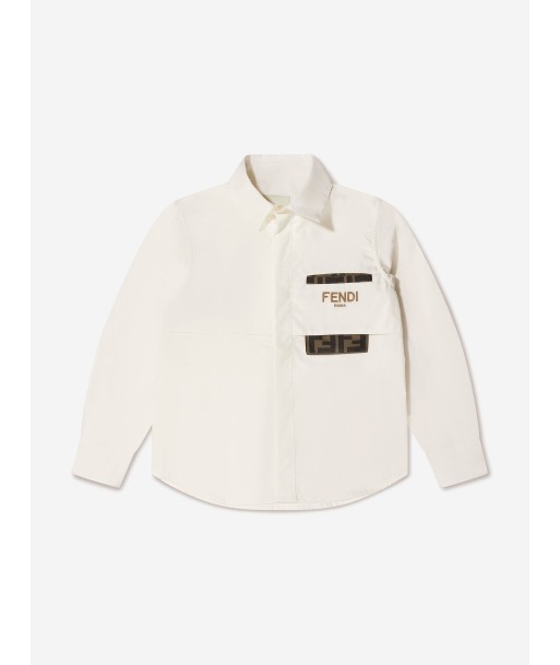 Fendi Boys Logo Pocket Shirt Les êtres humains sont 