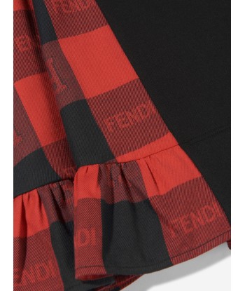 Fendi Girls Checked A-Line Dress le concept de la Pate a emporter 