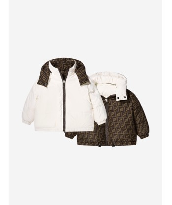 Fendi Boys Reversible FF Tape Puffer Coat Vous souhaitez 