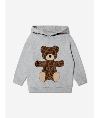 Fendi Boys FF Logo Bear Print Hoodie Faites des économies