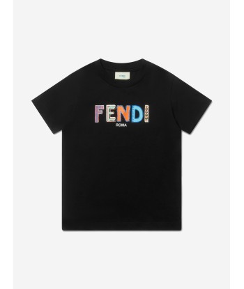 Fendi Boys Logo Print T-Shirt Fin de série