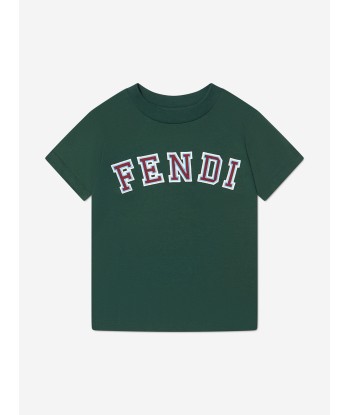 Fendi Boys Varsity Logo T-Shirt shop