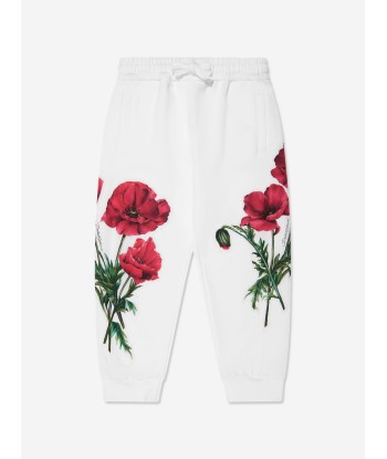 Dolce & Gabbana Girls Poppy Joggers in White Paris Déstockage Promo