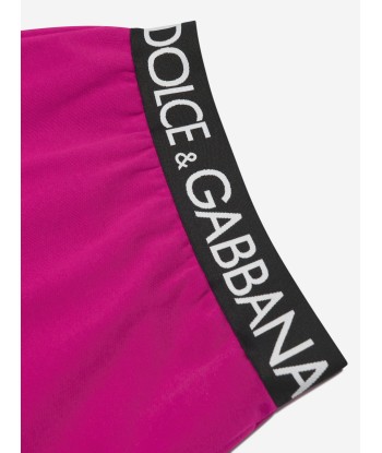 Dolce & Gabbana Girls Logo Band Skirt in Pink Les êtres humains sont 