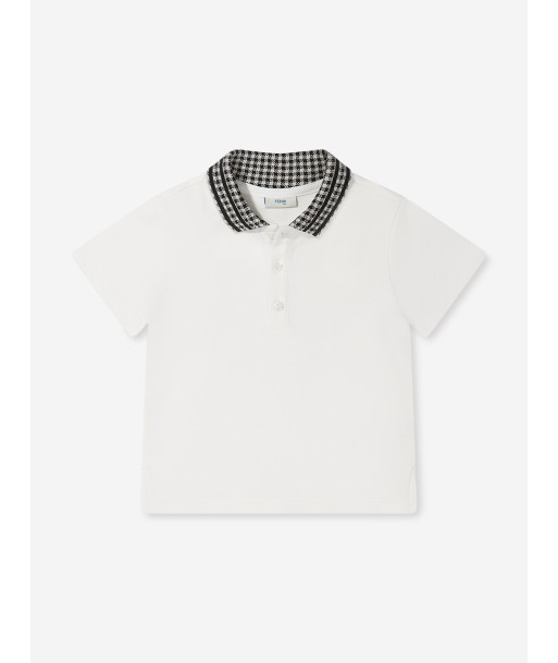 Fendi Baby Boys Dogtooth Collar Polo Shirt plus qu'un jeu 