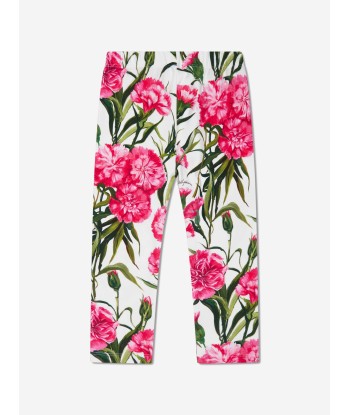 Dolce & Gabbana Girls Carnation Leggings in White solde