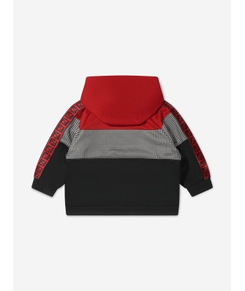 Fendi Boys Colour Block Dogtooth Hoodie brillant des détails fins