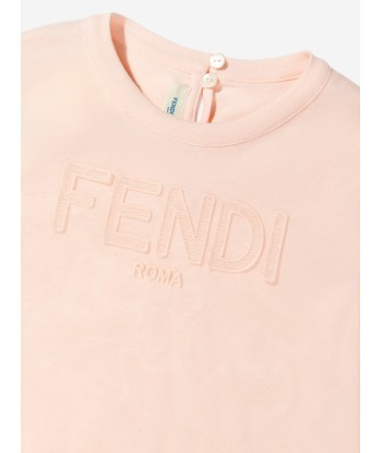 Fendi Girls Mesh Overlay T-Shirt soldes