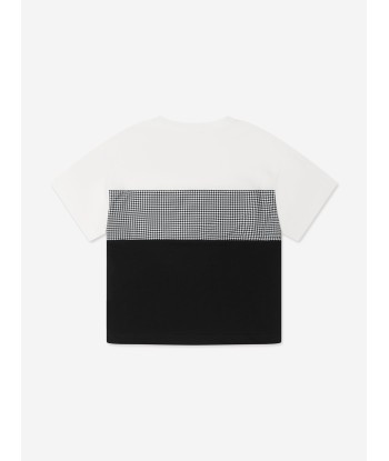 Fendi Boys Colour Block Dogtooth T-Shirt pas cheres