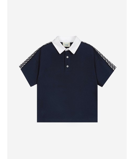 Fendi Baby Boys Cotton Logo Trim Polo Shirt shop