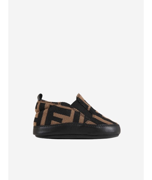 Fendi Baby Boys FF Logo Slip On Shoes in Brown sélection de produits