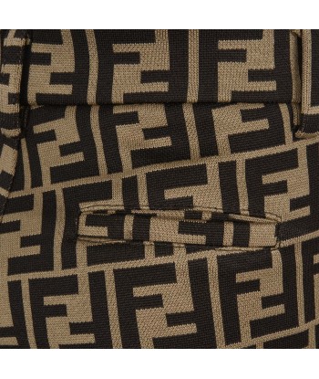 Fendi Baby Boys FF Logo Shorts in Brown shop