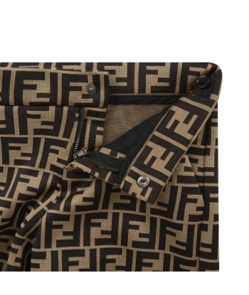 Fendi Baby Boys FF Logo Shorts in Brown shop