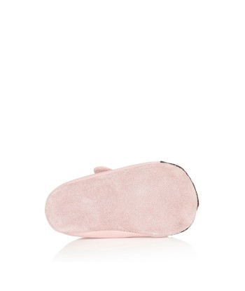 Fendi Baby Girls Leather Bear Logo Shoes in Pink Amélioration de cerveau avec