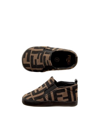 Fendi Baby Boys FF Logo Slip On Shoes in Brown sélection de produits