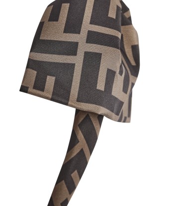 Fendi Girls FF Logo Bow Headband in Brown 50-70% off 