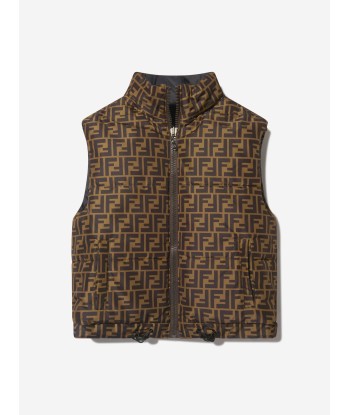 Fendi Kids Down Padded Reversible Gilet Venez découvrir notre 