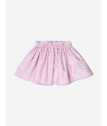 Fendi Baby Girls FF Jacquard Skirt in Pink hantent personnes