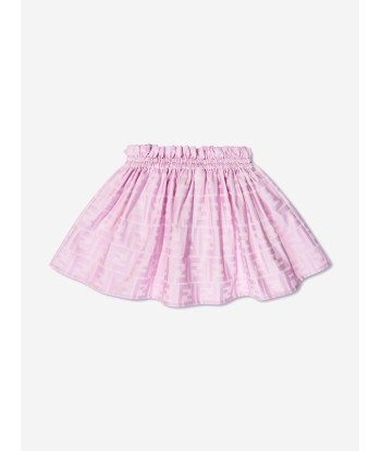 Fendi Baby Girls FF Jacquard Skirt in Pink hantent personnes