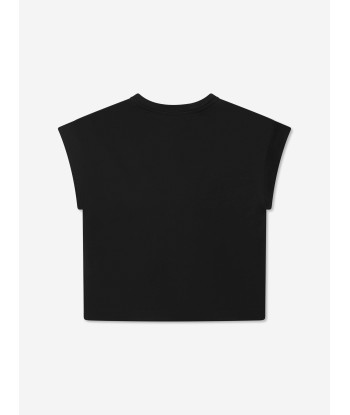 Dolce & Gabbana Girls Logo T-Shirt in Black en ligne