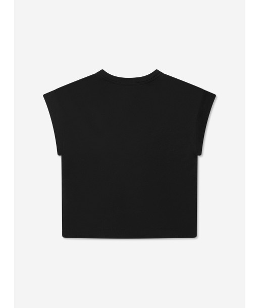 Dolce & Gabbana Girls Logo T-Shirt in Black en ligne