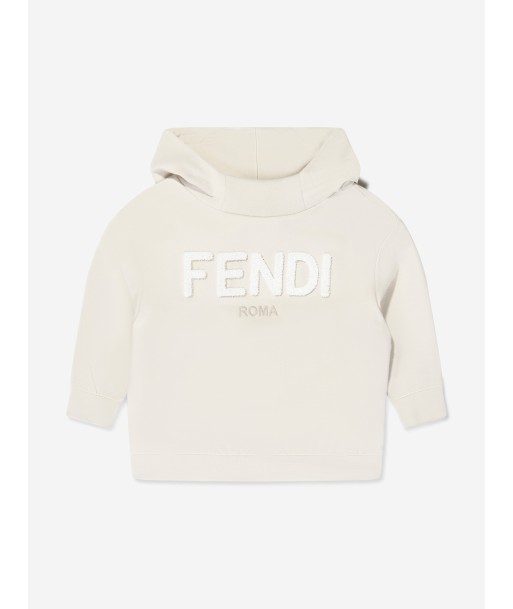 Fendi Baby Bear Hoodie in Beige destockage