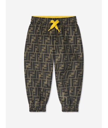 Fendi Baby Zucca Sweatpants in Brown en ligne des produits 