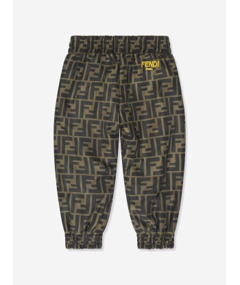 Fendi Baby Zucca Sweatpants in Brown en ligne des produits 