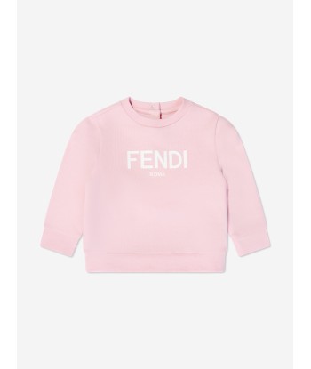 Fendi Baby Girls Logo Sweatshirt in Pink store