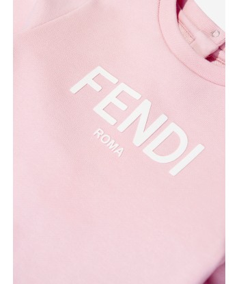 Fendi Baby Girls Logo Sweatshirt in Pink store