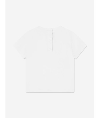 Fendi Baby Logo T-Shirt in White le concept de la Pate a emporter 