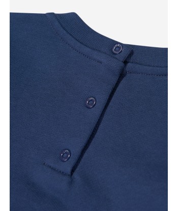 Fendi Baby Logo Sweatshirt in Navy meilleur choix