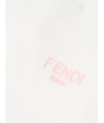 Fendi Baby Girls Logo T-Shirt in White votre