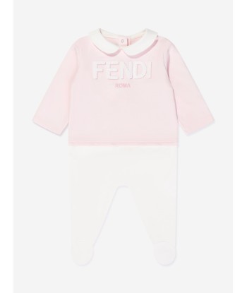 Fendi Baby Girls Babygrow Gift Set (3 Piece) in Pink 2023