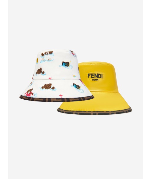 Fendi Baby Reversible Bucket Hat in Multicolour ouvre sa boutique